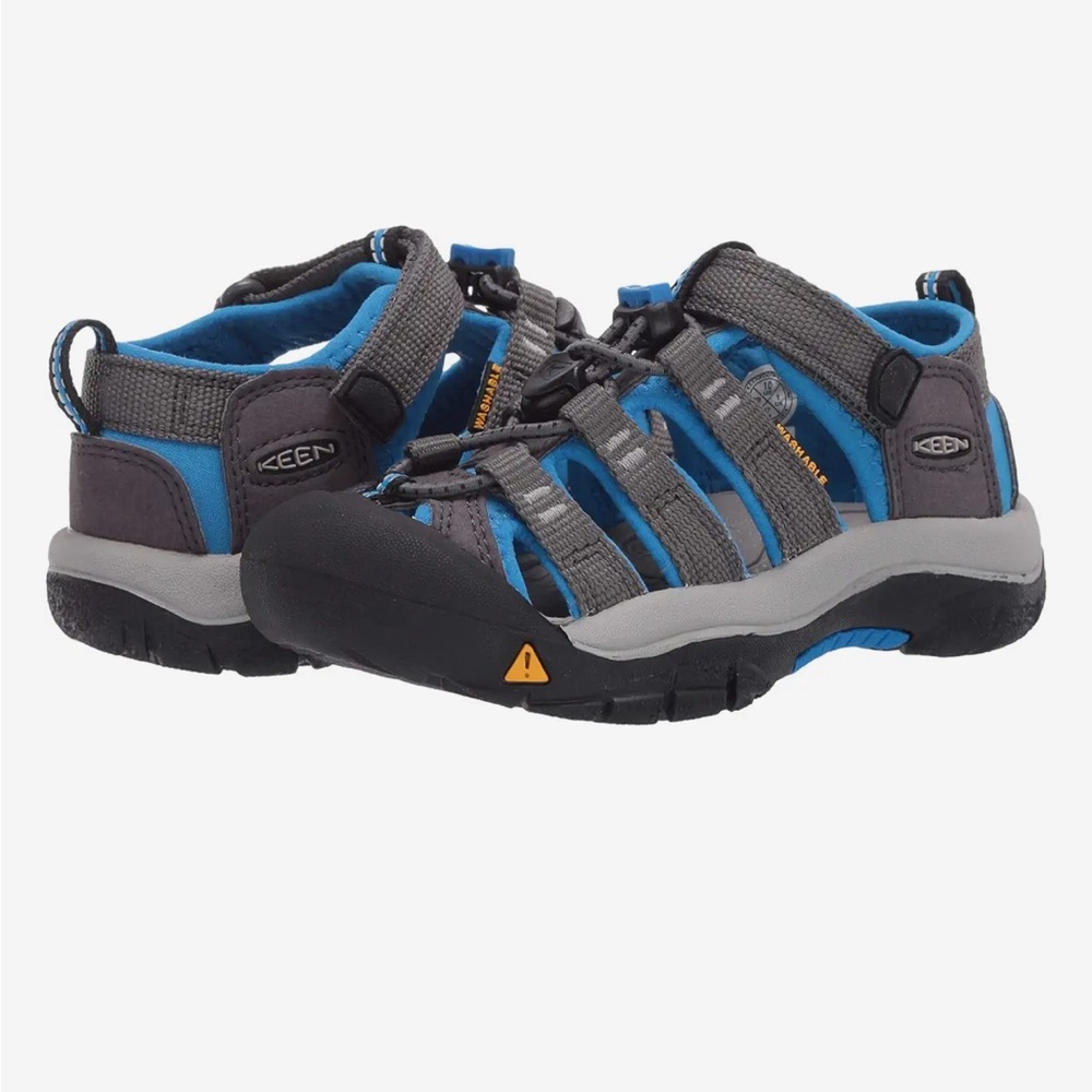 Keen Kids Grey and Blue Newport H2 sandal // Sz 9